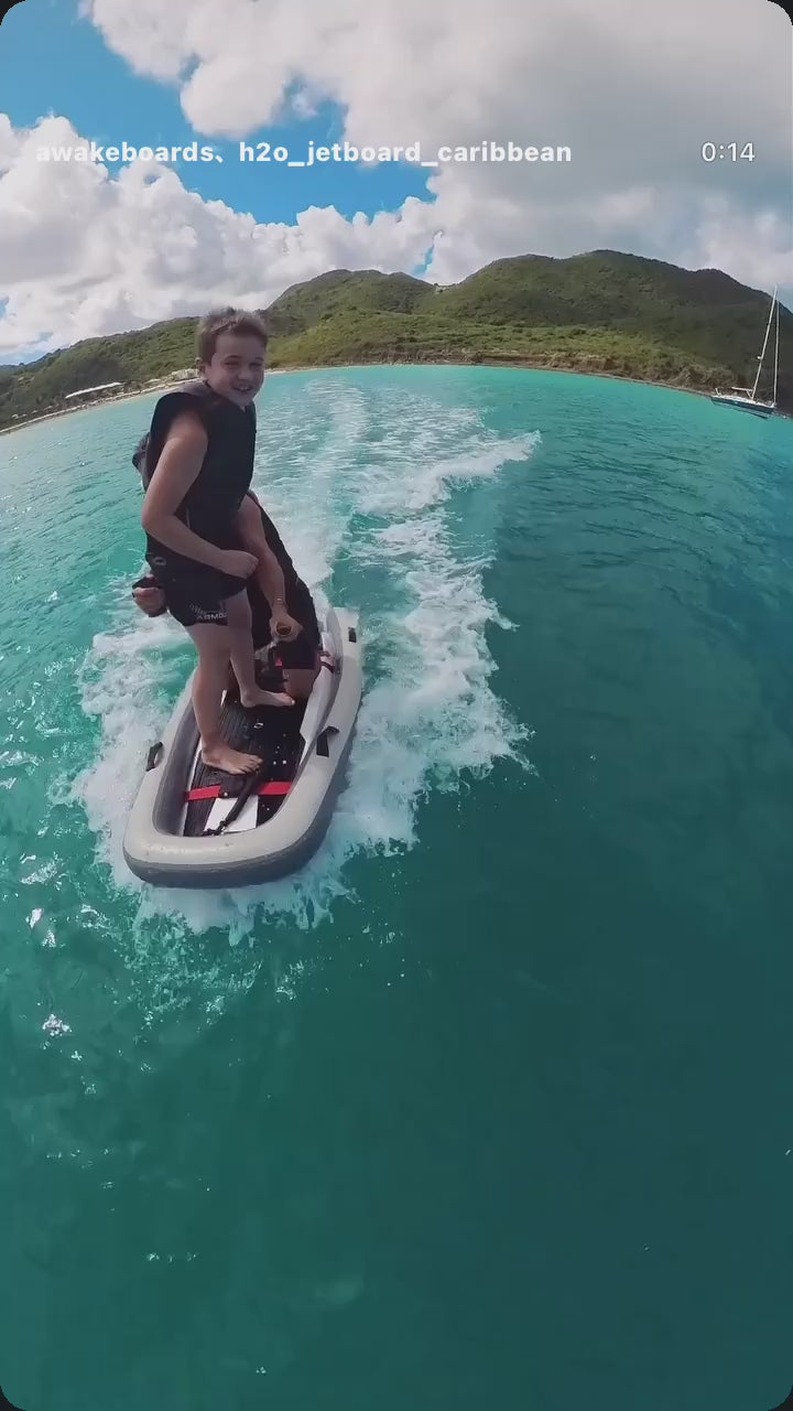 Load video: ©️ @awakeboards, @h2o_jetboard_caribbean